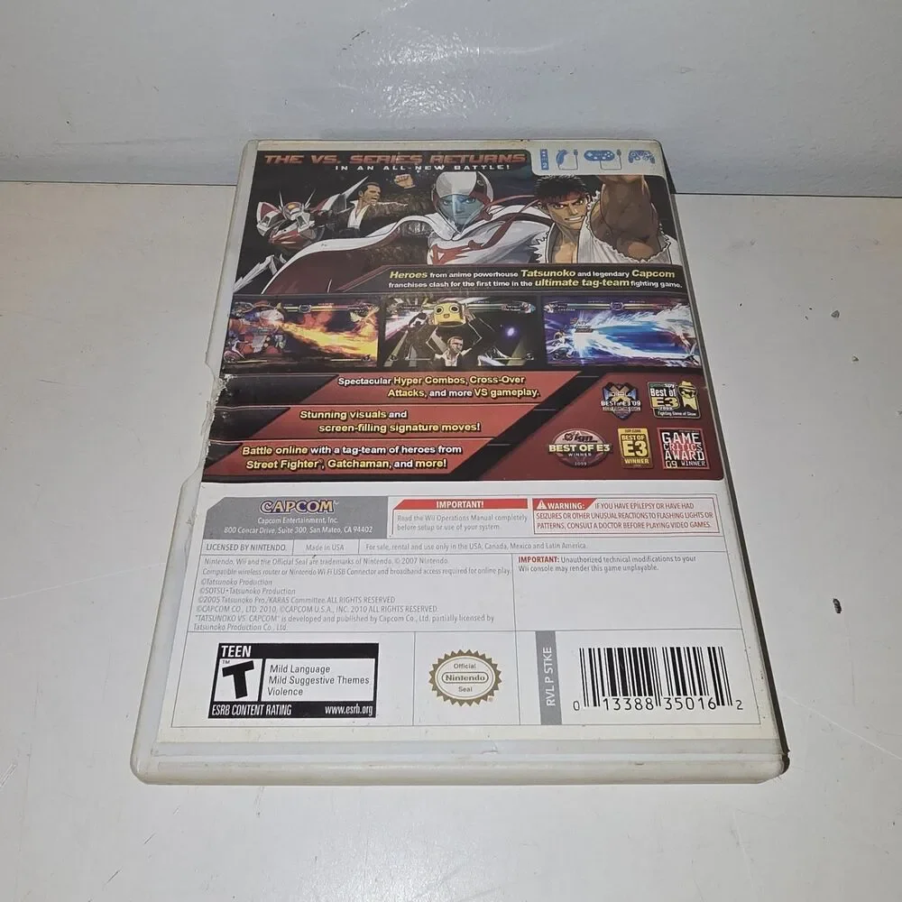 Tatsunoko vs. Capcom Ultimate All Stars (Nintendo Wii 2010) CIB